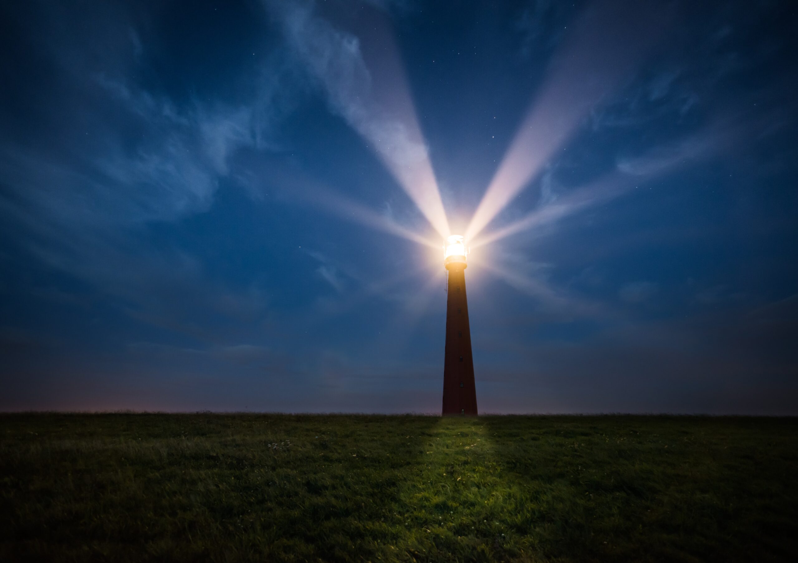 Lit beacon, lighthouse